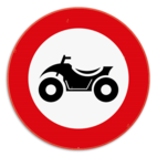 Panneau SB250 - C6 - Accès interdit aux conducteurs de quads