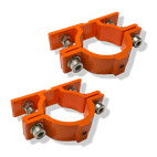 Kit de supports de fixation orange - (2 pièces)