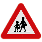 Verkeersbord SB250 A23 - Opgelet Kinderen