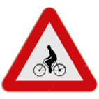 Verkeersbord SB250 A25 - Oversteekplaats voor fietsers en bromfietsers