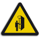 Autocollant ou panneau - Risque d'ouverture de la porte