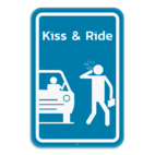 Panneau de stationnement KISS & RIDE