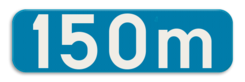 Verkeersbord SB250 G type Ia - Aanduiding van een afstand