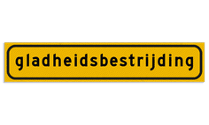 Autobord 500x100mm reflecterend geel FLUOR