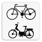 Verkeersbord SB250 M8 - Enkel voor fietsers en bromfietsers