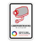 Camerabord België - wet van 21 maart 2007 - met logo
