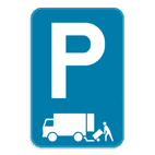 Parkeerbord E9 laden en losen