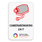 Camerabord - eigen tekst en logo