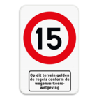 Verkeersbord - C43 - Ondertekst