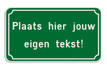 Tekstbord met klassieke kader