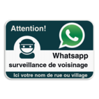 WhatsAppbord met jouw straatnaam - Franstalig