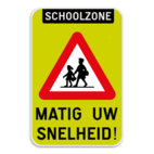 Verkeersbord - A23 - Matig uw snelheid!