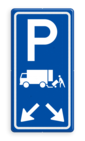Verkeersbord RVV E07 met pijlrichting