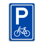 Verkeersbord RVV E08f - parkeerplaats fietsers