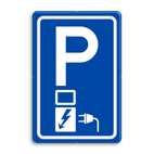 Verkeersbord RVV E08o - Parkeerplaats met oplaadpunt