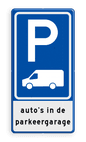 Verkeersbord RVV E08p - parkeerplaats Busje met tekst