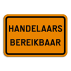 Verkeersbord SB250 F39 - Omleiding - Handelaars bereikbaar