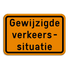 Verkeersbord SB250 F39 - Gewijzigde verkeerssituatie