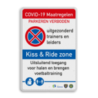 Veiligheidsbord - Kiss & Ride voetbaltraining