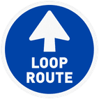 Vloersticker - Looproute