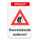 Informatiebord - Overstekende ouderen