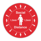 Autocollant de sol - Social distancing