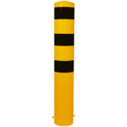 Rampaal Ø193x2000mm met grondmontage, geel/zwart of verzinkt