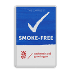 Informatiebord Smoke-Free Campus met logo