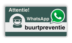 WhatsApp Attentie Buurtpreventie Informatiebord 05 basic - L209wa-g