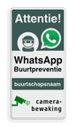 WhatsApp Attentie Buurtpreventie Informatiebord 03 - L209wa-g