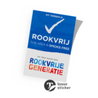 Sticker reflecterend - Rookvrije Generatie + logo