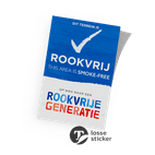 Sticker reflecterend - Rookvrije Generatie + logo