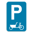 Panneau de stationnement E9 - vélo-cargo