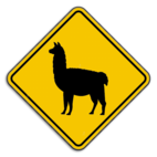 Panneau de signalisation - Lama