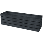 Bloembank - zwart - Agora