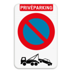 Privé parking parkeerverbod E1 + wegsleepregeling