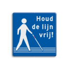 Campagne- informatiebord ' Houd de lijn vrij '