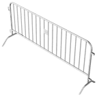 Barrière en acier 18kg - 250cm - 18 barreaux