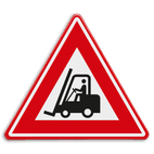 Verkeersbord - waarschuwing heftruck