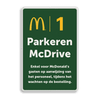 Informatiebord 2-3 McDonald's - wachten op bestelling