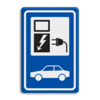 Verkeersbord elektrische auto - RVV BW101_SP19 - auto laadpunt