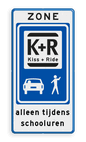 Informatiebord ZONE KISS & RIDE - pictogrammen