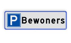 Parkeerplaatsbord Parkeren Bewoners