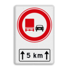 Verkeersbord RVV F03OB411 met ondertekst