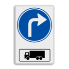 Routebord RVV D05r met vrachtwagen - BT15r