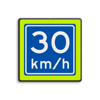 Verkeersbord RVV A04-030f - Adviessnelheid 30 km/h