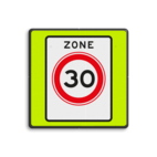 Verkeersbord RVV A01030zbf - Maximum snelheid 30 km/h