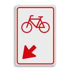 Verkeersbord RVV D102 - Fietsers rijbaan wisselen