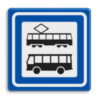 Verkeersbord RVV L03a - Tramhalte-bushalte