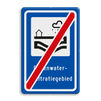 Verkeersbord RVV L307e - Regenwaterinfiltratiegebied - einde